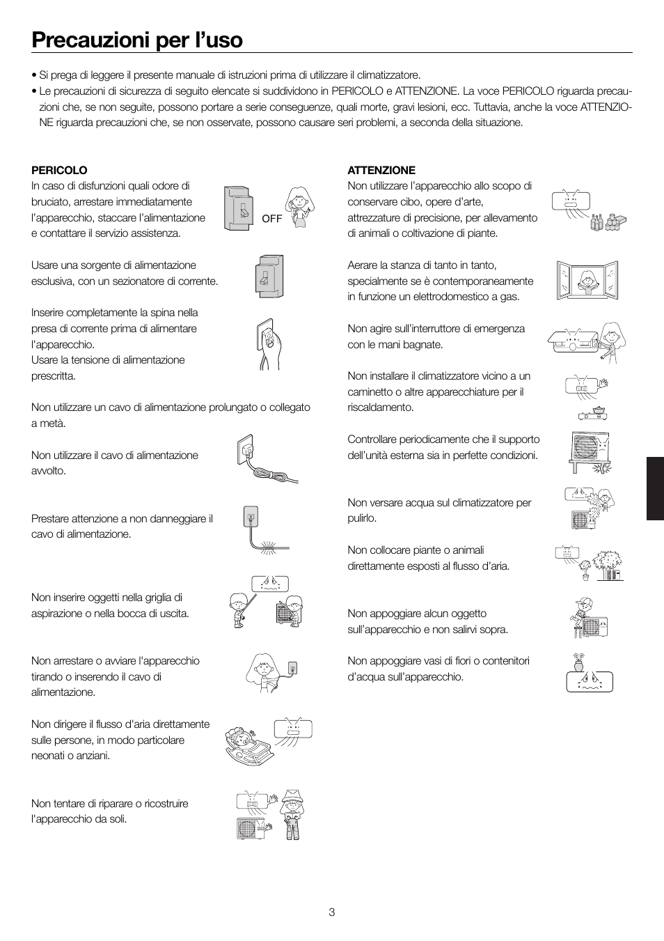 Precauzioni per l’uso | haier 0010552537 User Manual | Page 60 / 109
