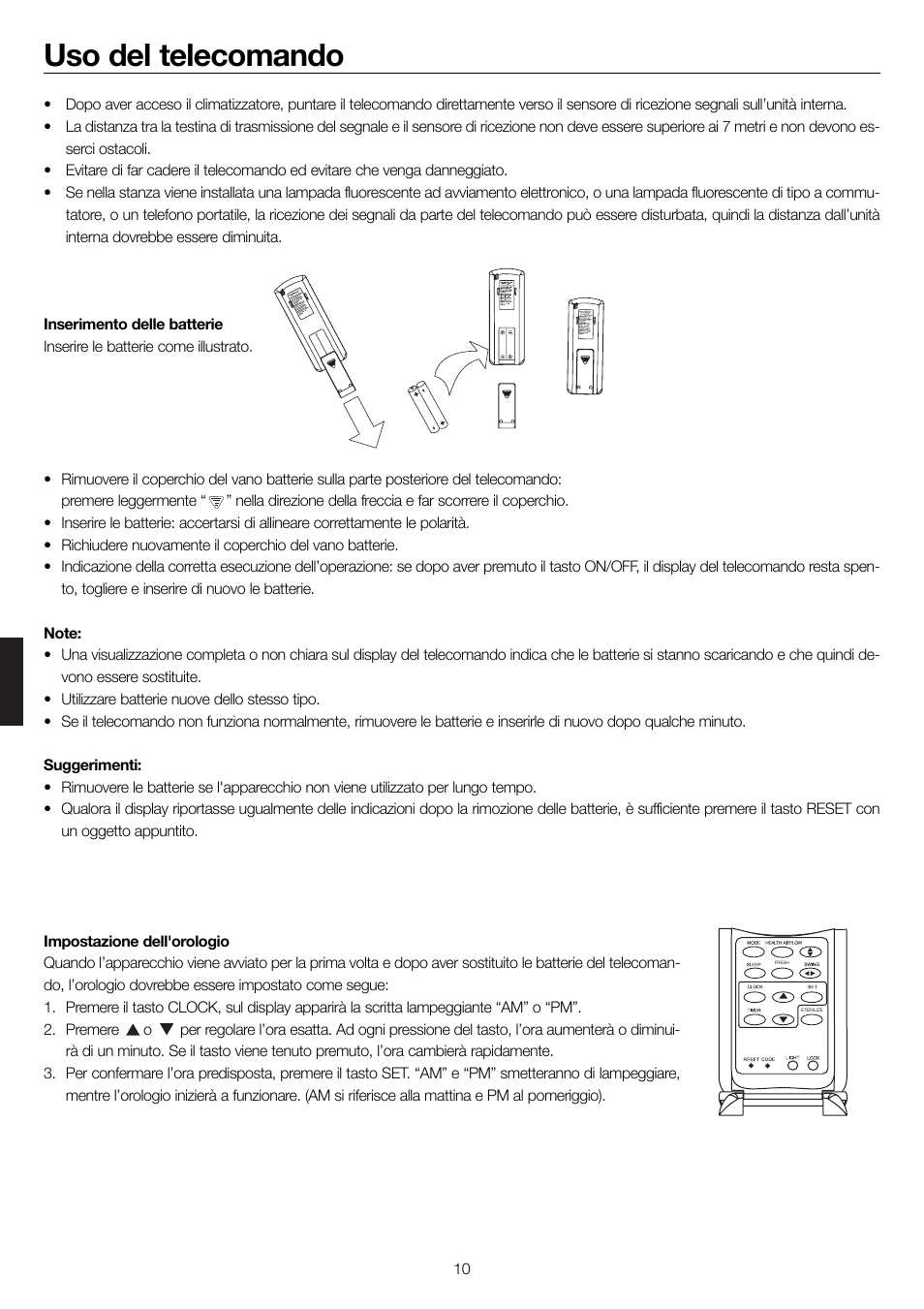 Uso del telecomando | haier 0010552537 User Manual | Page 67 / 109