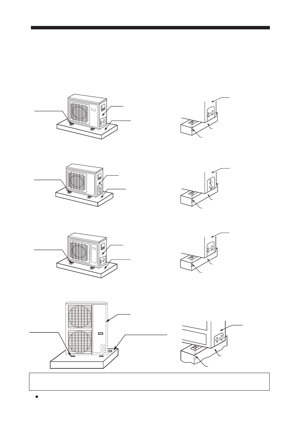 Installation procedure, Installation of outdoor unit | haier AU282AHEAA User Manual | Page 6 / 15