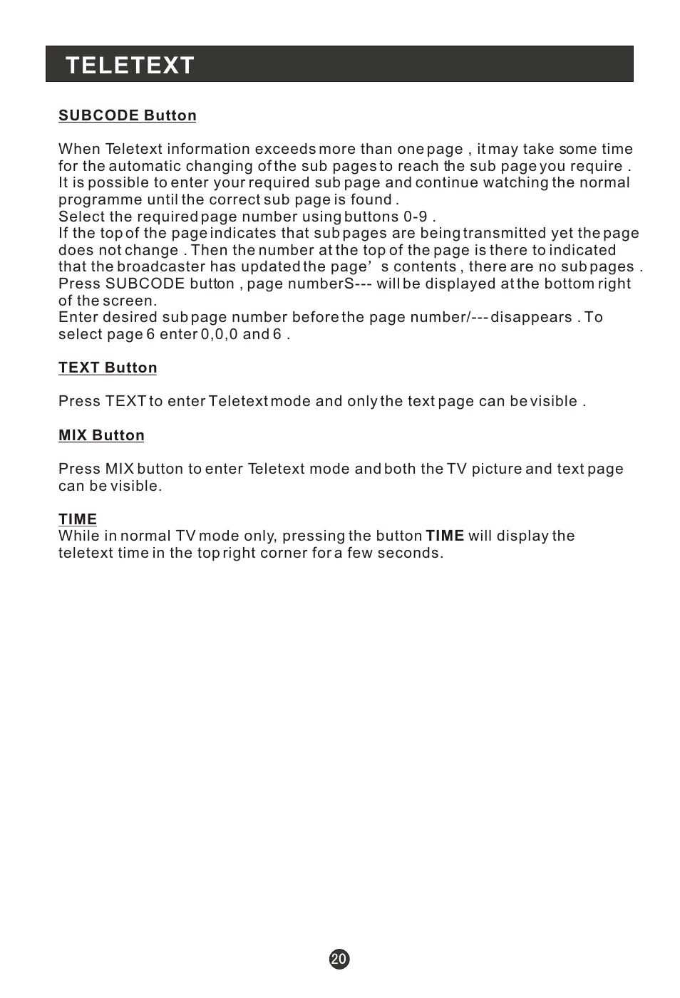 Т³гж 22, Teletext | haier L1910B-A User Manual | Page 22 / 25