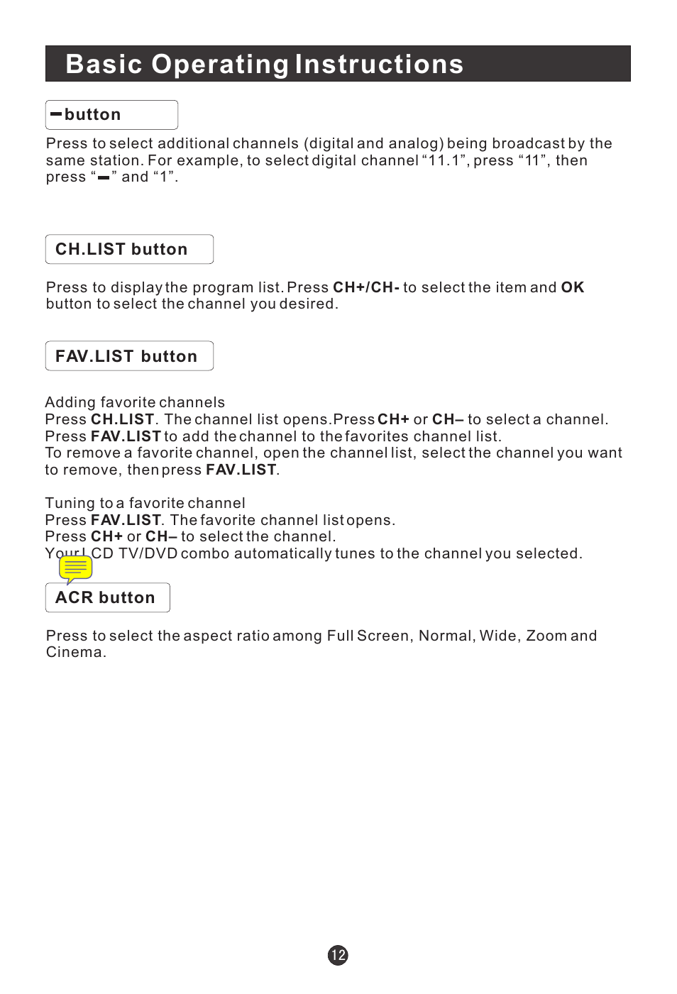 Basic operating instructions | haier HLC19E User Manual | Page 17 / 43