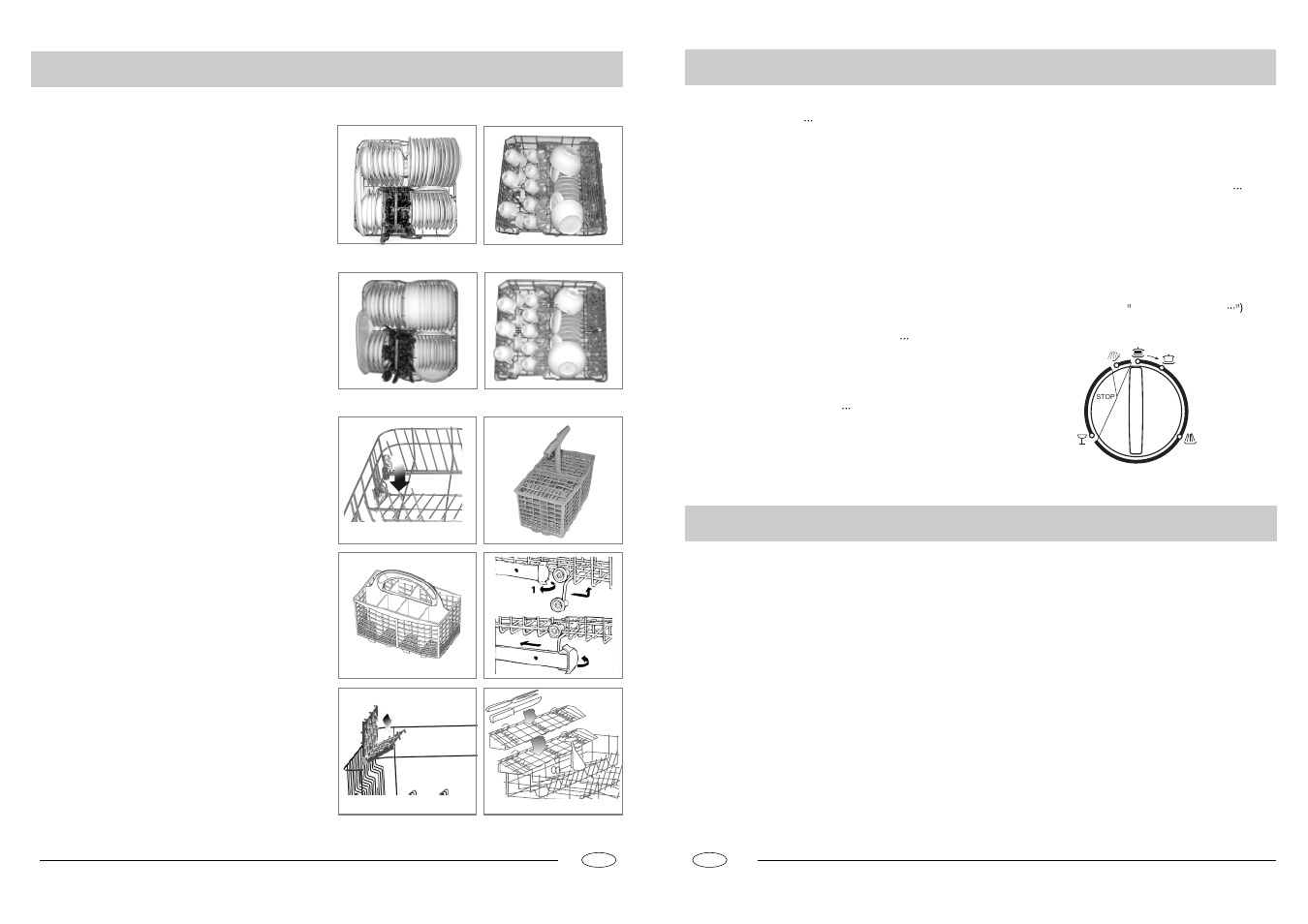 Loading the dishwasher, Turning on the appliance, Wash cycle adjustment buttons | haier DW12-EBM 3S User Manual | Page 4 / 8