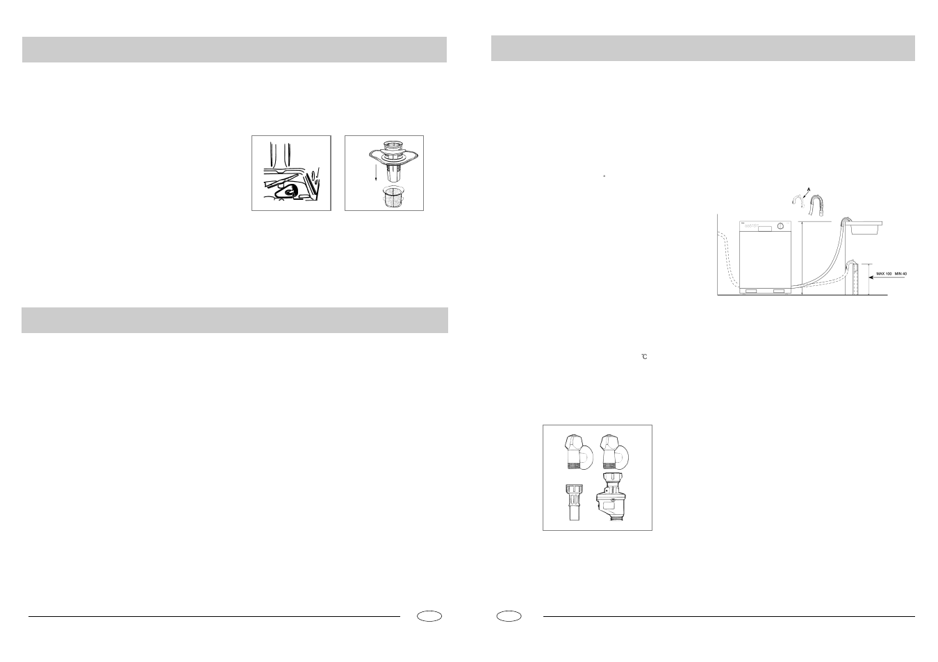 Cleaning and special maintenance, Installation, Troubleshooting | haier DW12-EBM 3S User Manual | Page 7 / 8