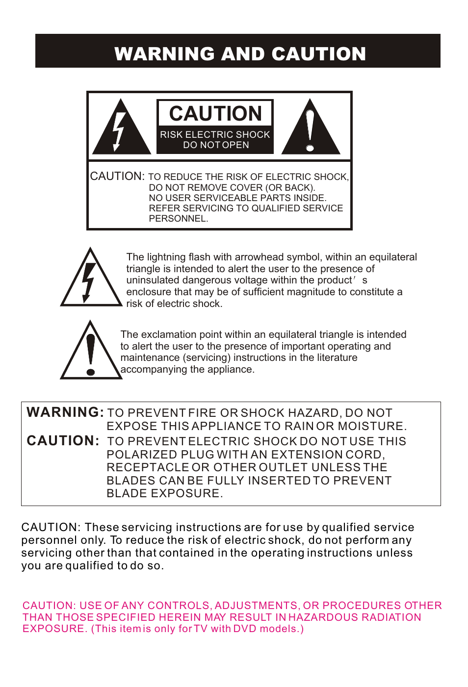 Т³гж 2, Caution | haier HLC19RW User Manual | Page 2 / 47