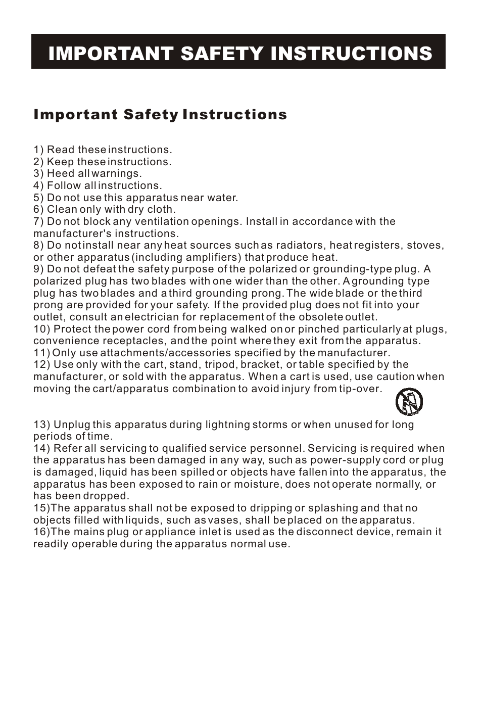 Т³гж 3, Important safety instructions | haier HLC19RW User Manual | Page 3 / 47