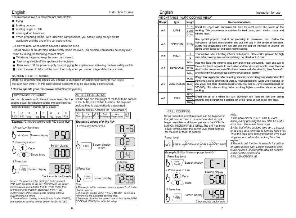 English | haier EA-1770EG User Manual | Page 8 / 8