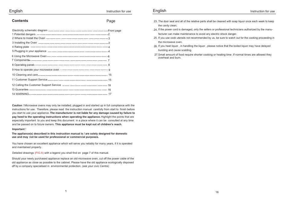 English | haier EO-2080EGV User Manual | Page 4 / 12