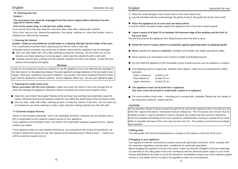 English | haier EO-2080EGV User Manual | Page 7 / 12
