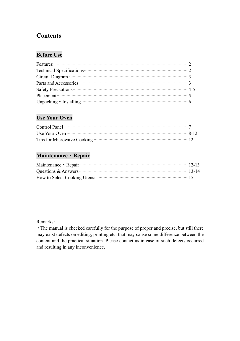 haier MA-2270EGC User Manual | Page 16 / 31