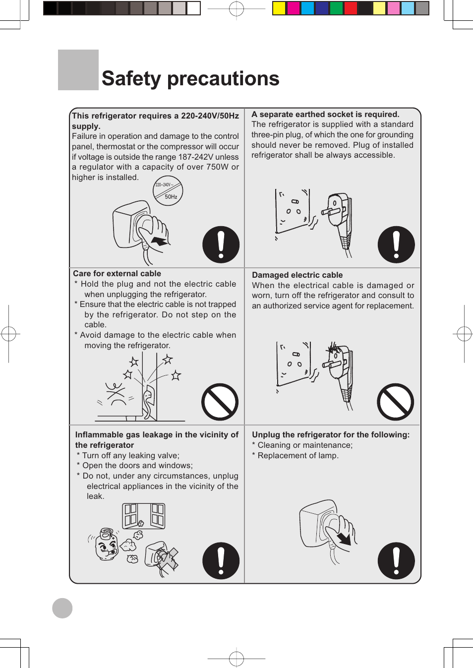 Safety precautions | haier HRF-599FRASS User Manual | Page 4 / 32