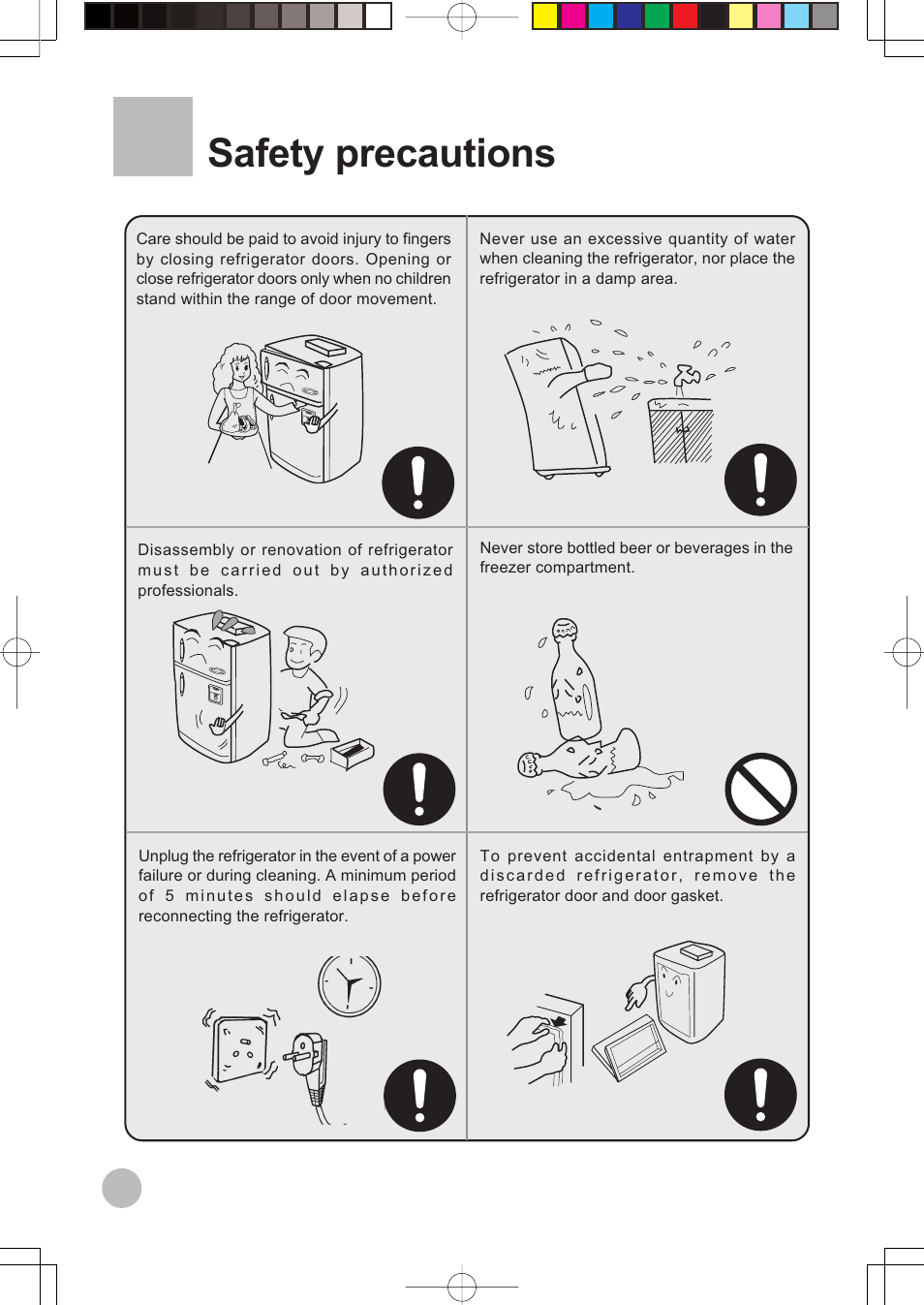 Safety precautions | haier HRF-599FRASS User Manual | Page 6 / 32