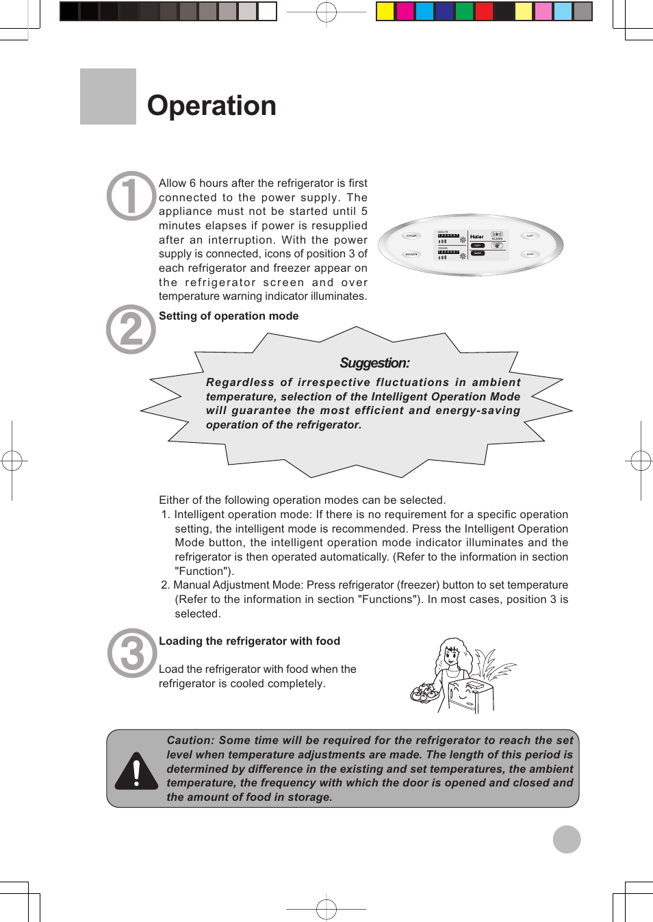 Operation | haier HRF-599FRASS User Manual | Page 9 / 32