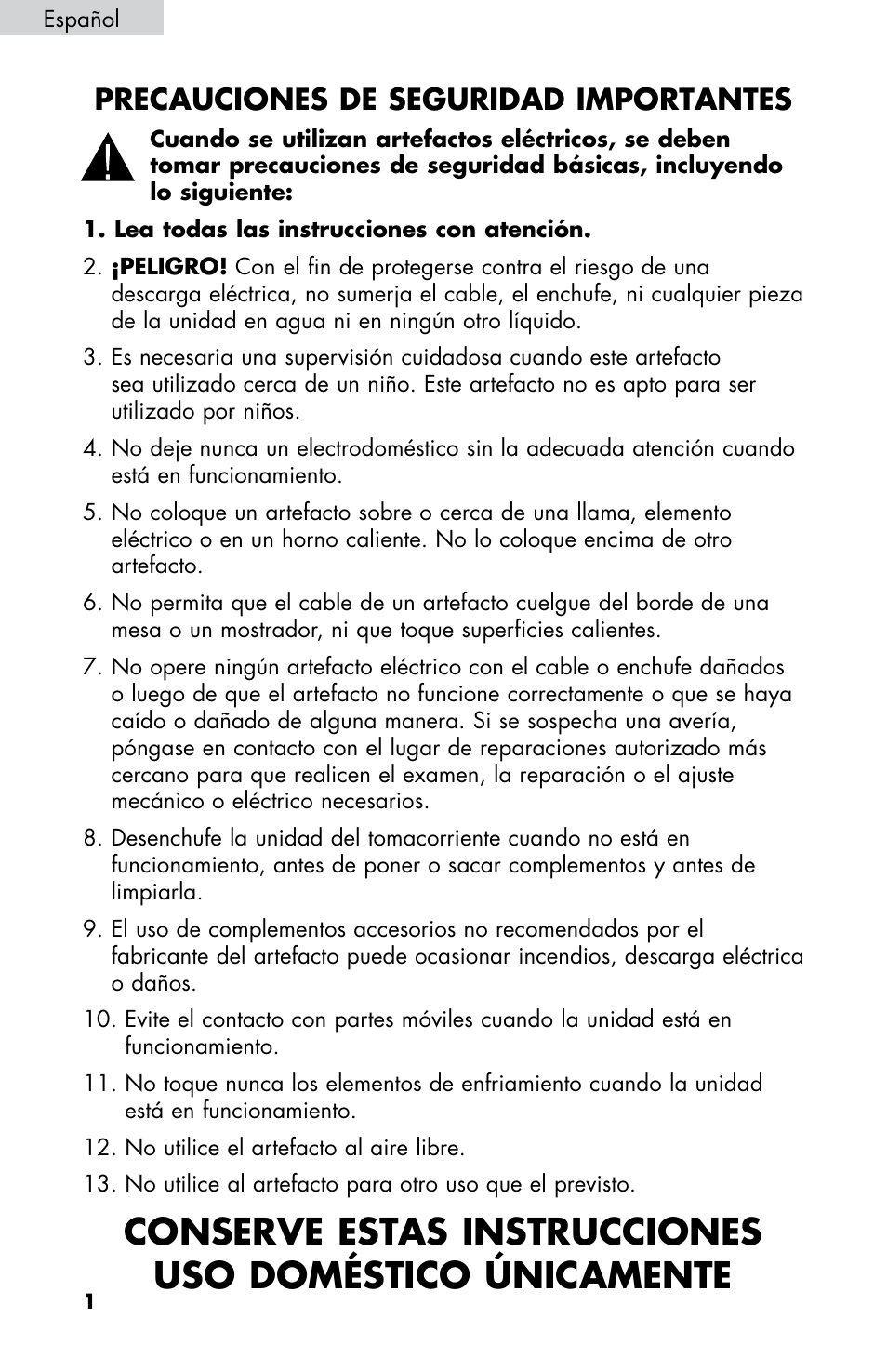 Precauciones de seguridad importantes | haier HPIM25S User Manual | Page 26 / 39