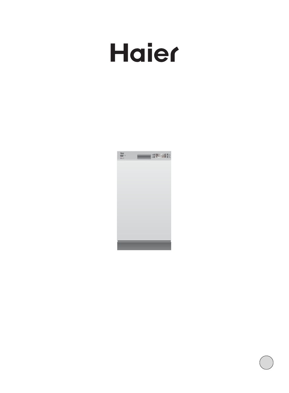 haier DW9-LBE User Manual | 12 pages