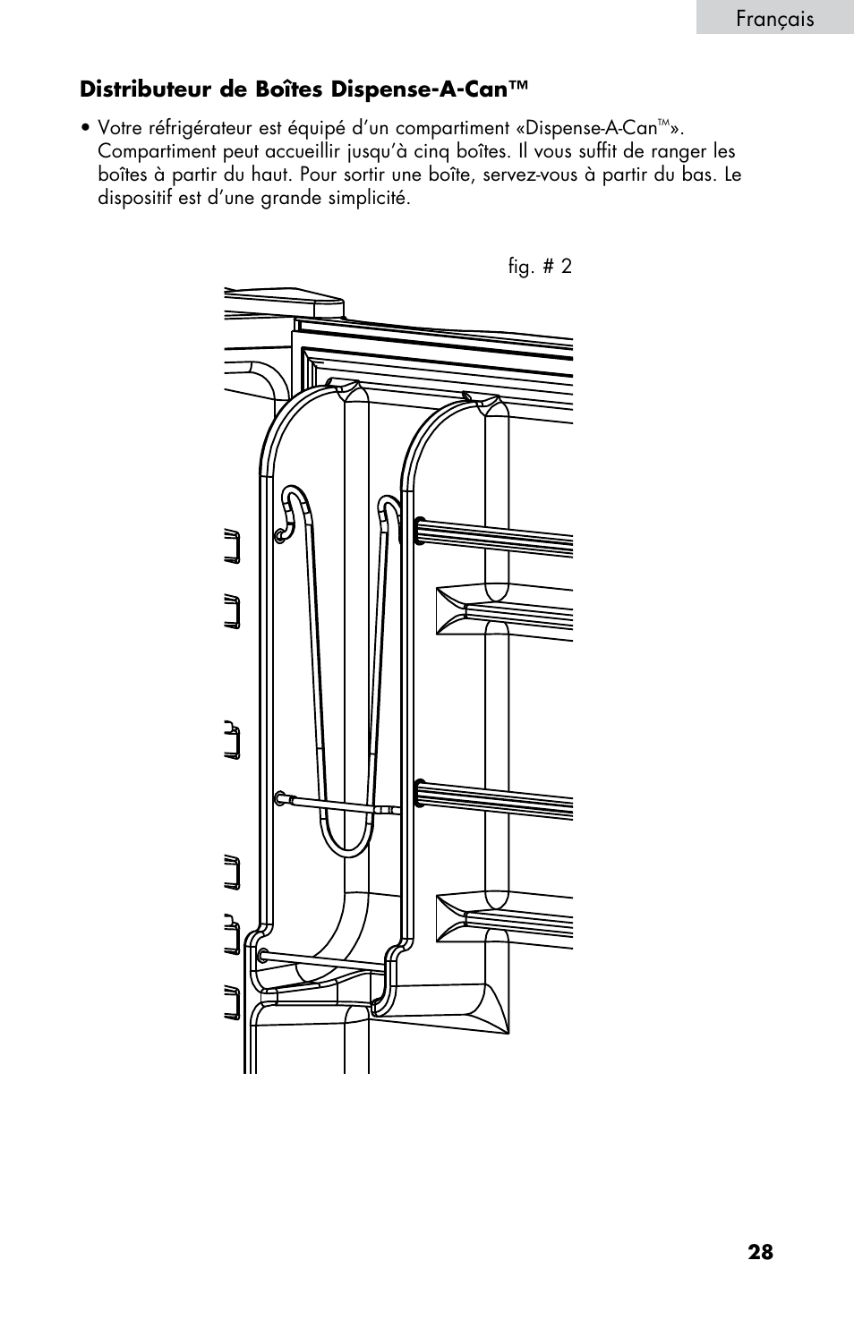 Français distributeur de boîtes dispense-a-can | haier HNSE045 User Manual | Page 29 / 52