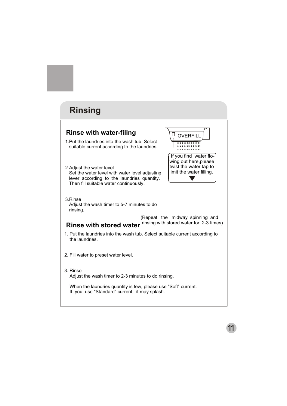 Rinsing | haier HWM150-0623S User Manual | Page 13 / 19