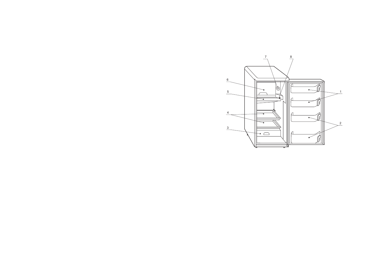 Figuration of the refrigerator | haier HR-170T/A User Manual | Page 2 / 5