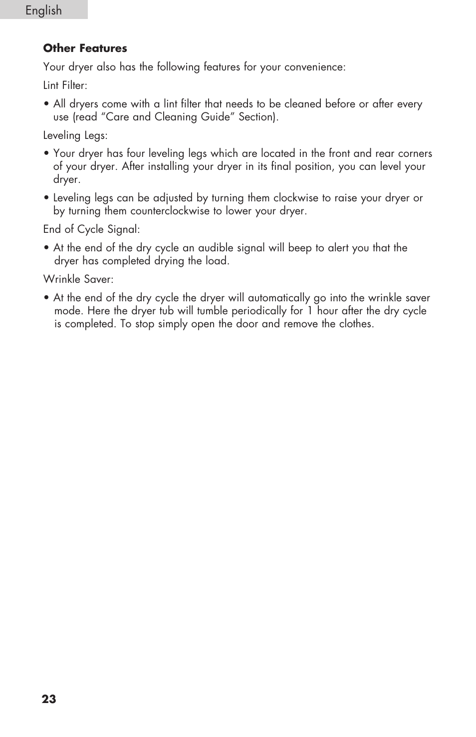 haier GDE/GDG450AW User Manual | Page 24 / 80