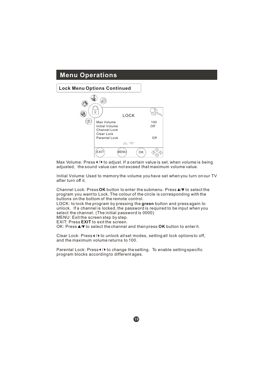 Menu operations | haier LT22R3CBW User Manual | Page 20 / 44