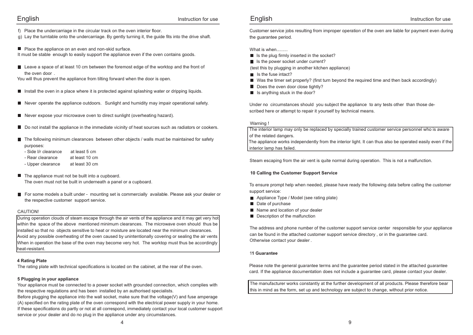 English | haier EA-1770M User Manual | Page 6 / 8