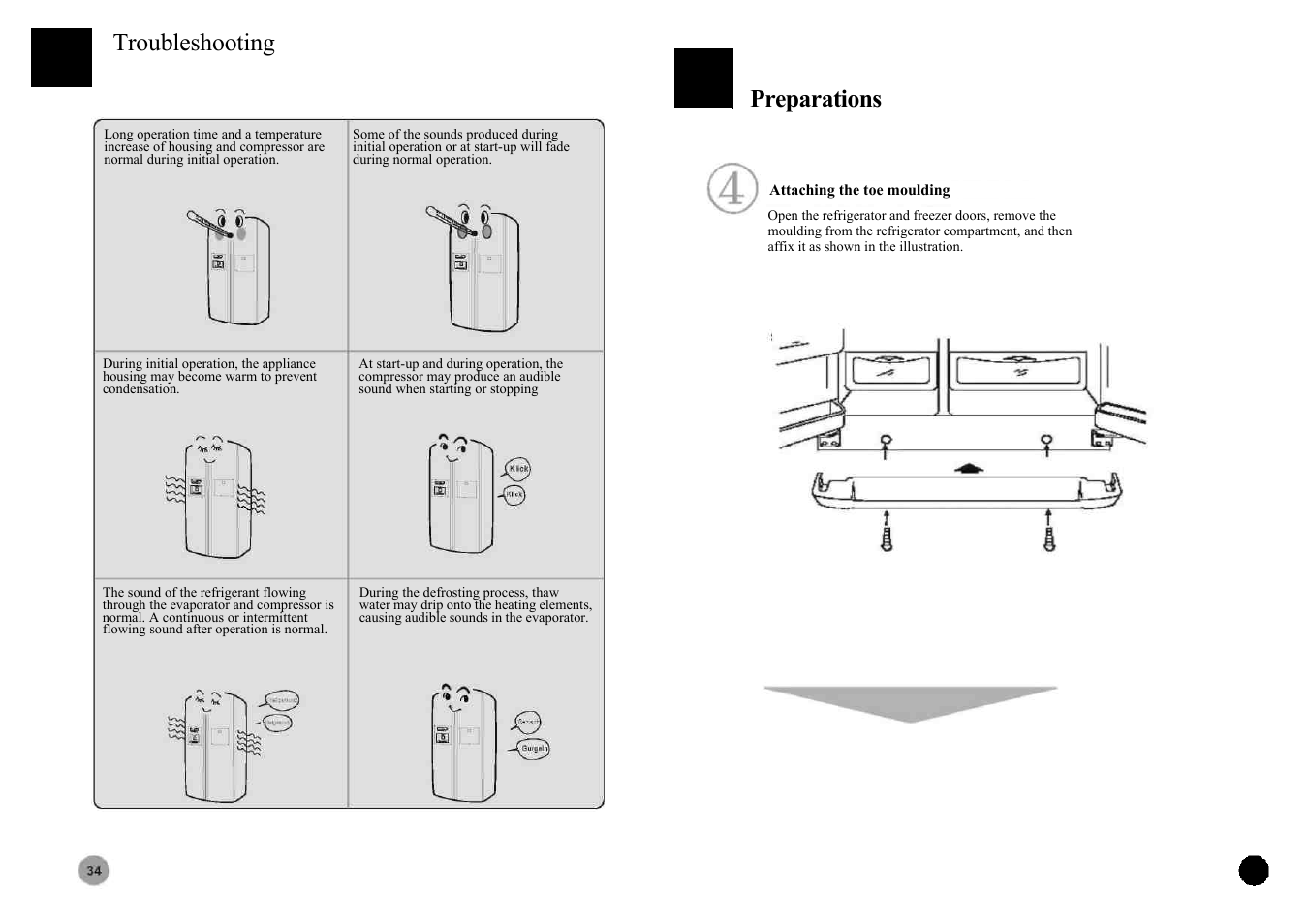 Troubleshooting, Preparations | haier HRF-663ASB2*  EN User Manual | Page 9 / 22