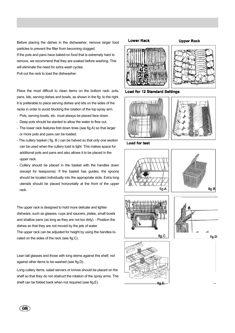 Loading the dishwasher | haier HDW201WH User Manual | Page 5 / 11