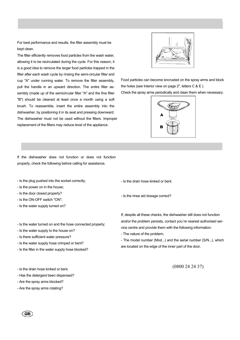 Cleaning and special maintenance, Troubleshooting | haier HDW201WH User Manual | Page 9 / 11