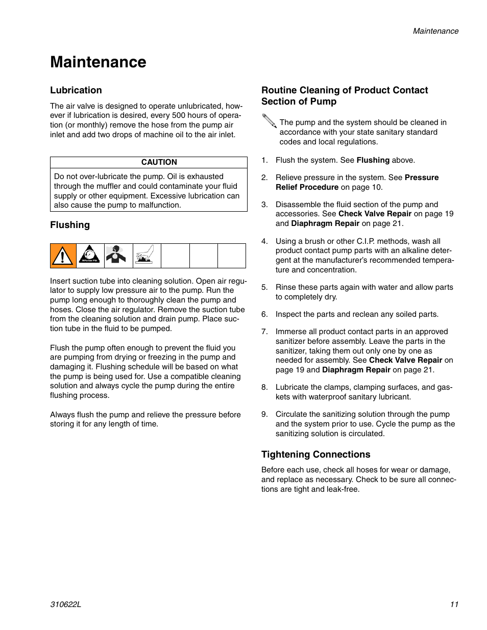 Maintenance | haier 1590 SB User Manual | Page 11 / 40