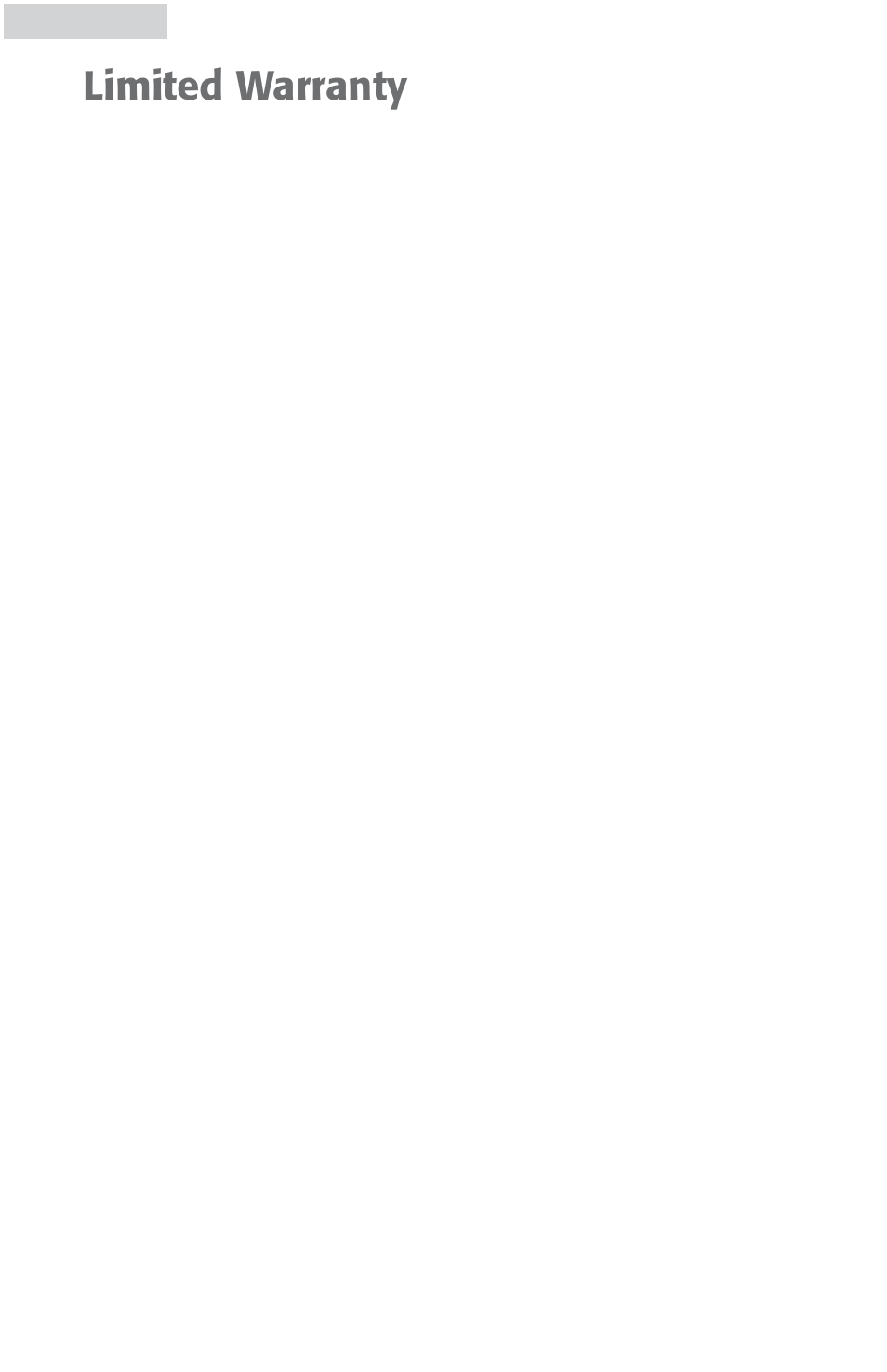 Limited warranty | haier HDB18EB User Manual | Page 28 / 29