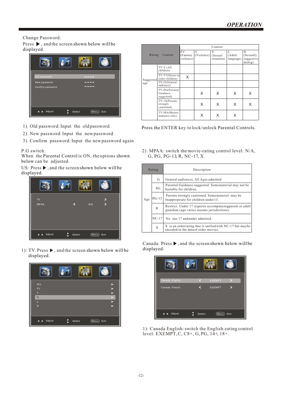 Т³гж 13, Operation | haier L26B1120 User Manual | Page 13 / 19