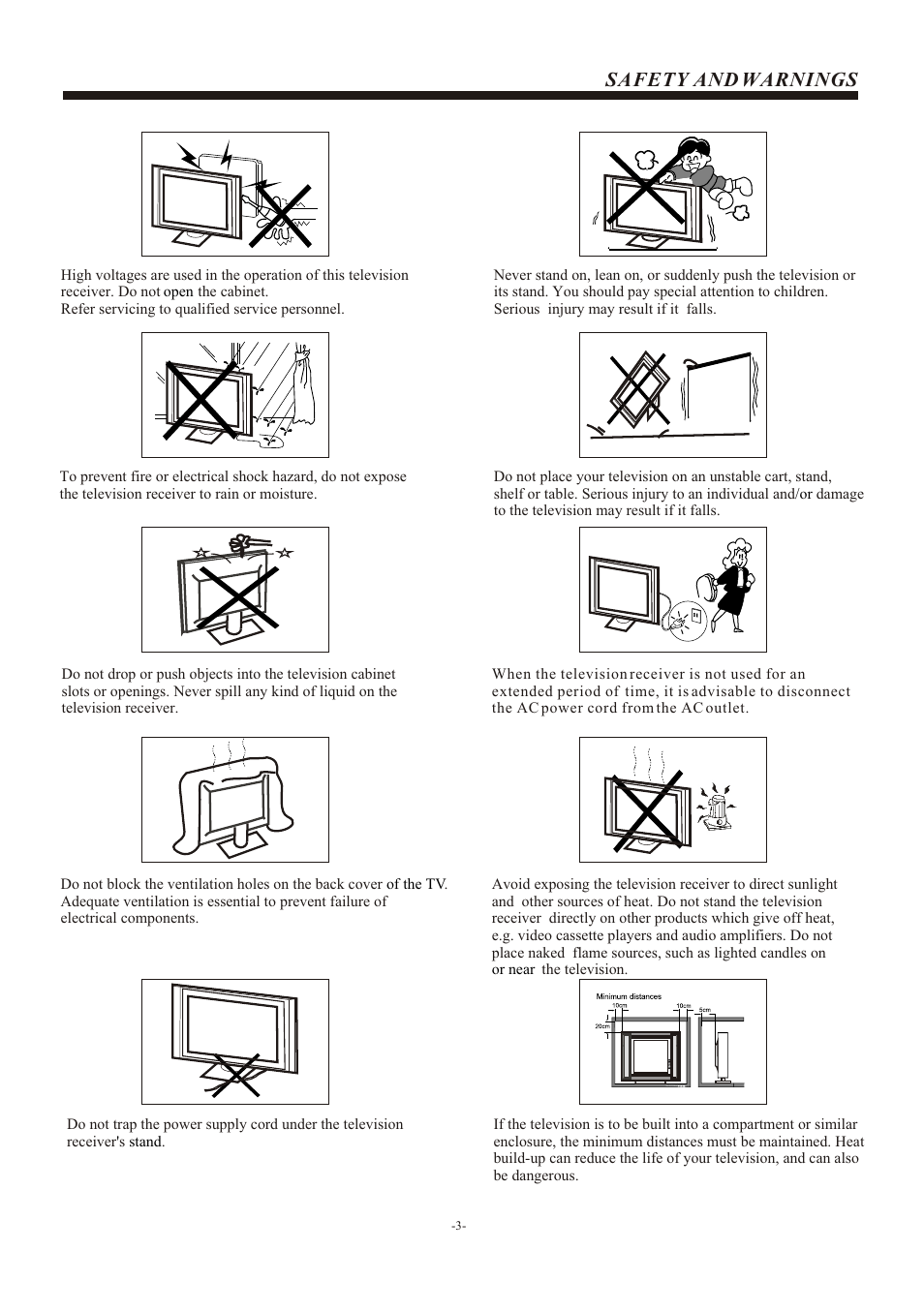 Т³гж 4, Safety and warnings | haier L26B1120 User Manual | Page 4 / 19