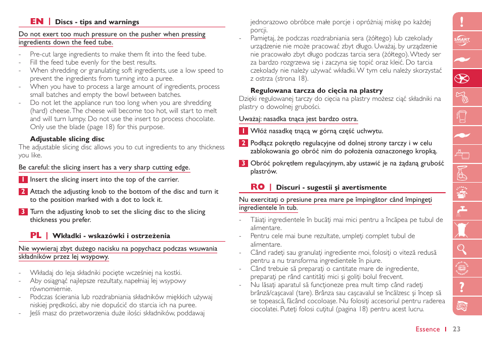 Philips HR 7768 User Manual | Page 23 / 88