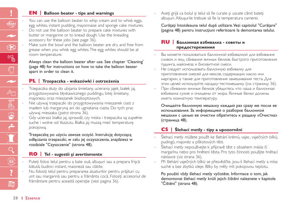 Philips HR 7768 User Manual | Page 28 / 88