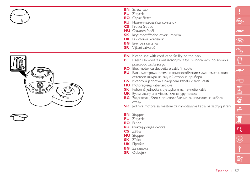 Philips HR 7768 User Manual | Page 57 / 88