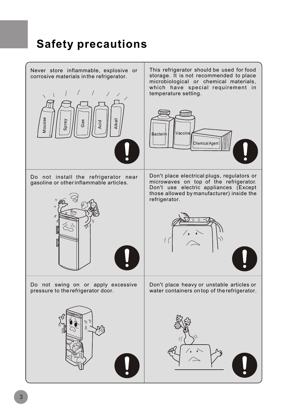 Т³гж 5, Safety precautions | haier HRF-516FKA User Manual | Page 5 / 26