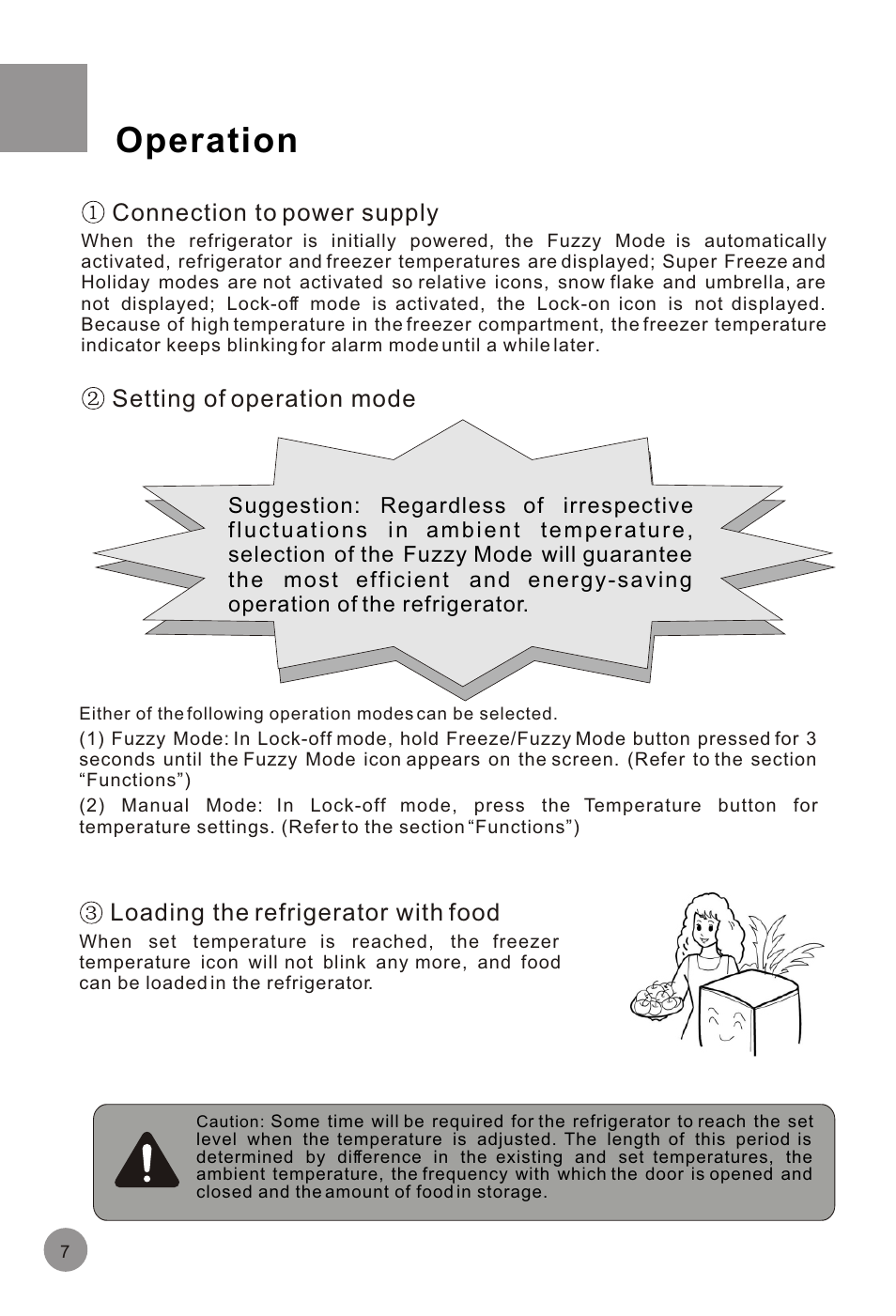 Т³гж 9, Operation | haier HRF-516FKA User Manual | Page 9 / 26