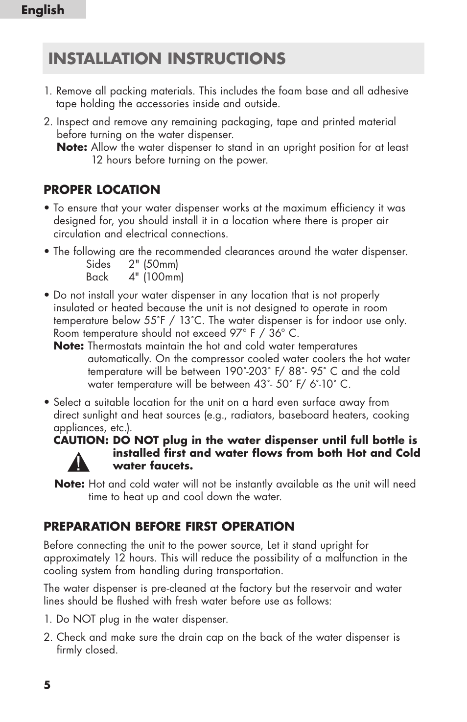 Installation instructions | haier WDNS32BW User Manual | Page 6 / 38