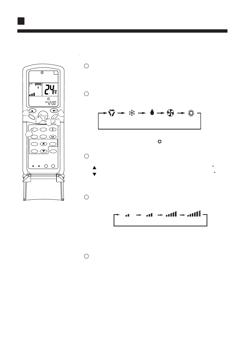 Operation, Heating, Auto cool dry fan heat | Low mid high auto, Select temp. button press temp button | haier AS072XHERA User Manual | Page 15 / 33