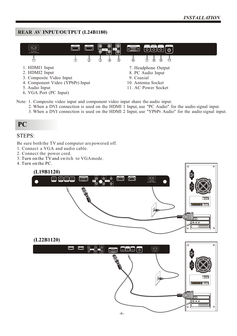 Т³гж 7, Steps | haier L22B1120 User Manual | Page 7 / 21