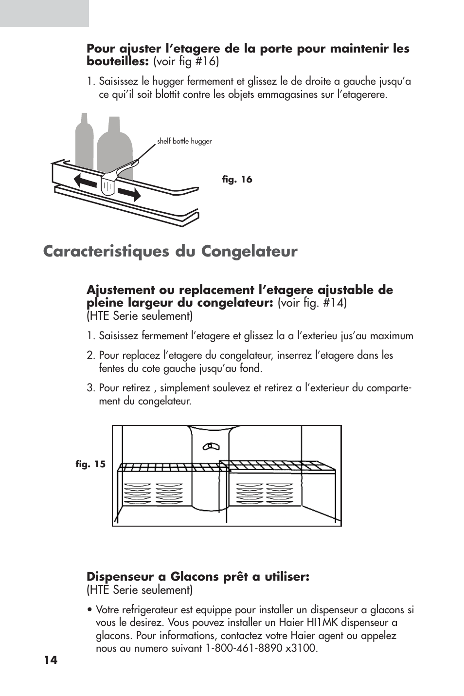 Caracteristiques du congelateur | haier 16 User Manual | Page 34 / 60