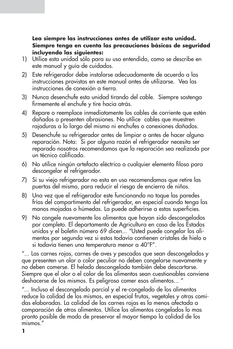 Medidas de seguridad | haier 16 User Manual | Page 40 / 60