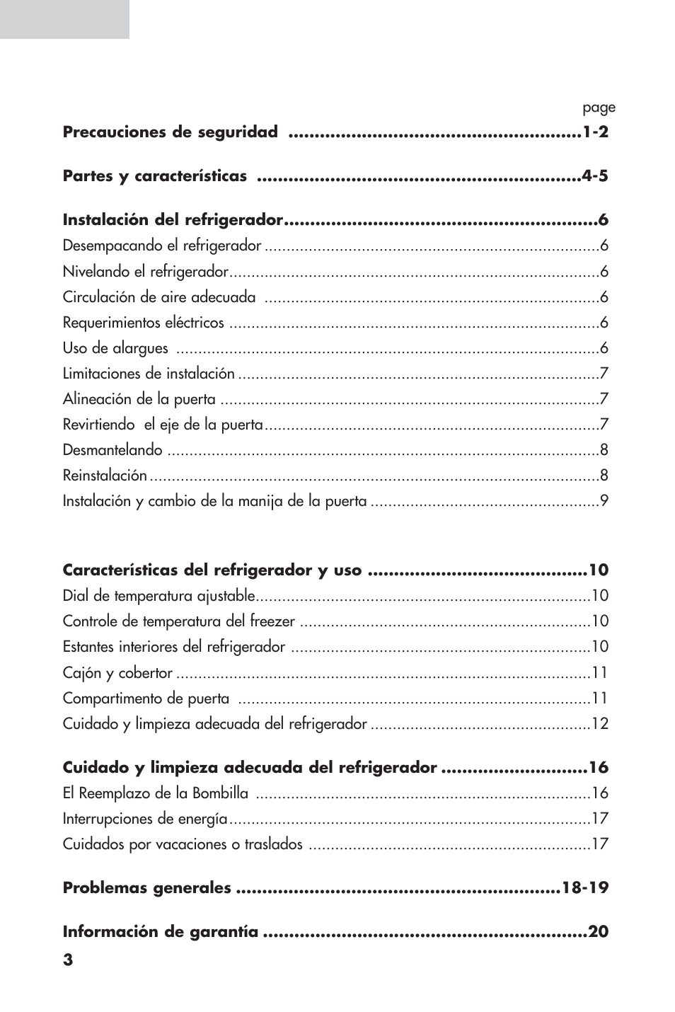 Indice | haier 16 User Manual | Page 42 / 60