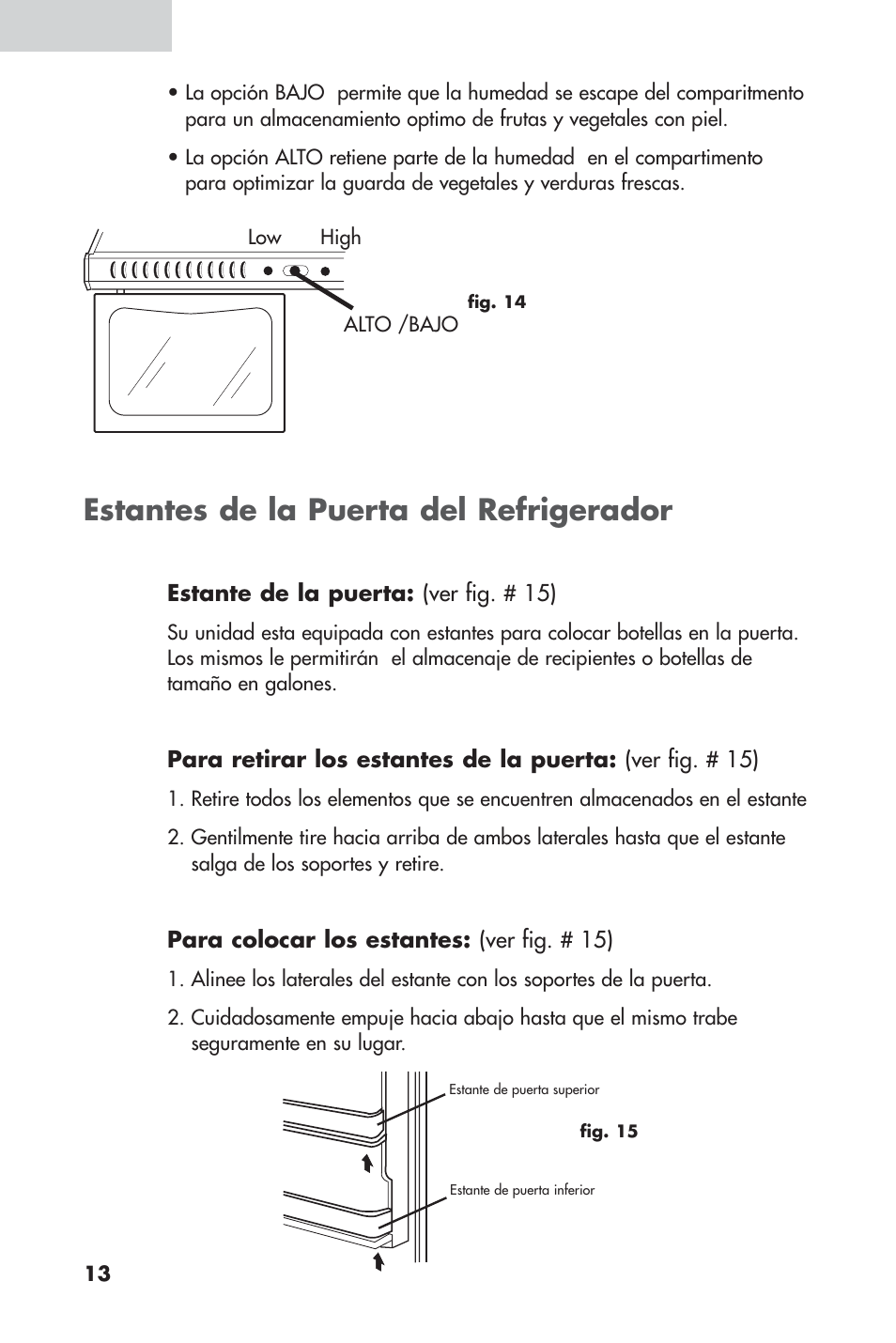 Estantes de la puerta del refrigerador | haier 16 User Manual | Page 52 / 60