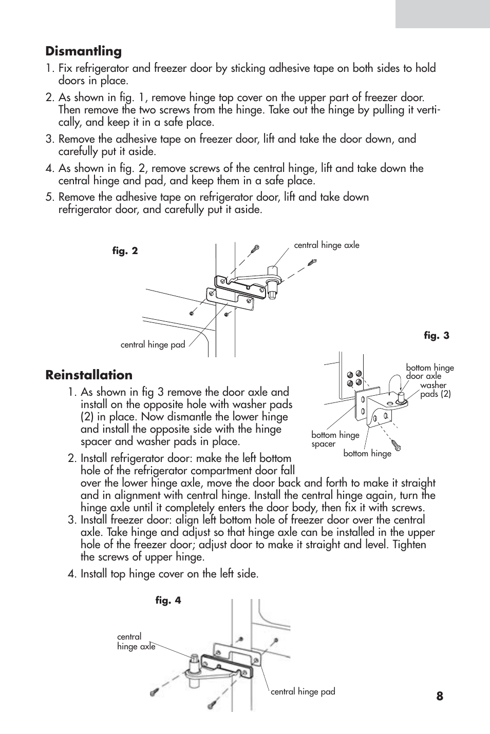 Dismantling, Reinstallation, English | haier 16 User Manual | Page 9 / 60