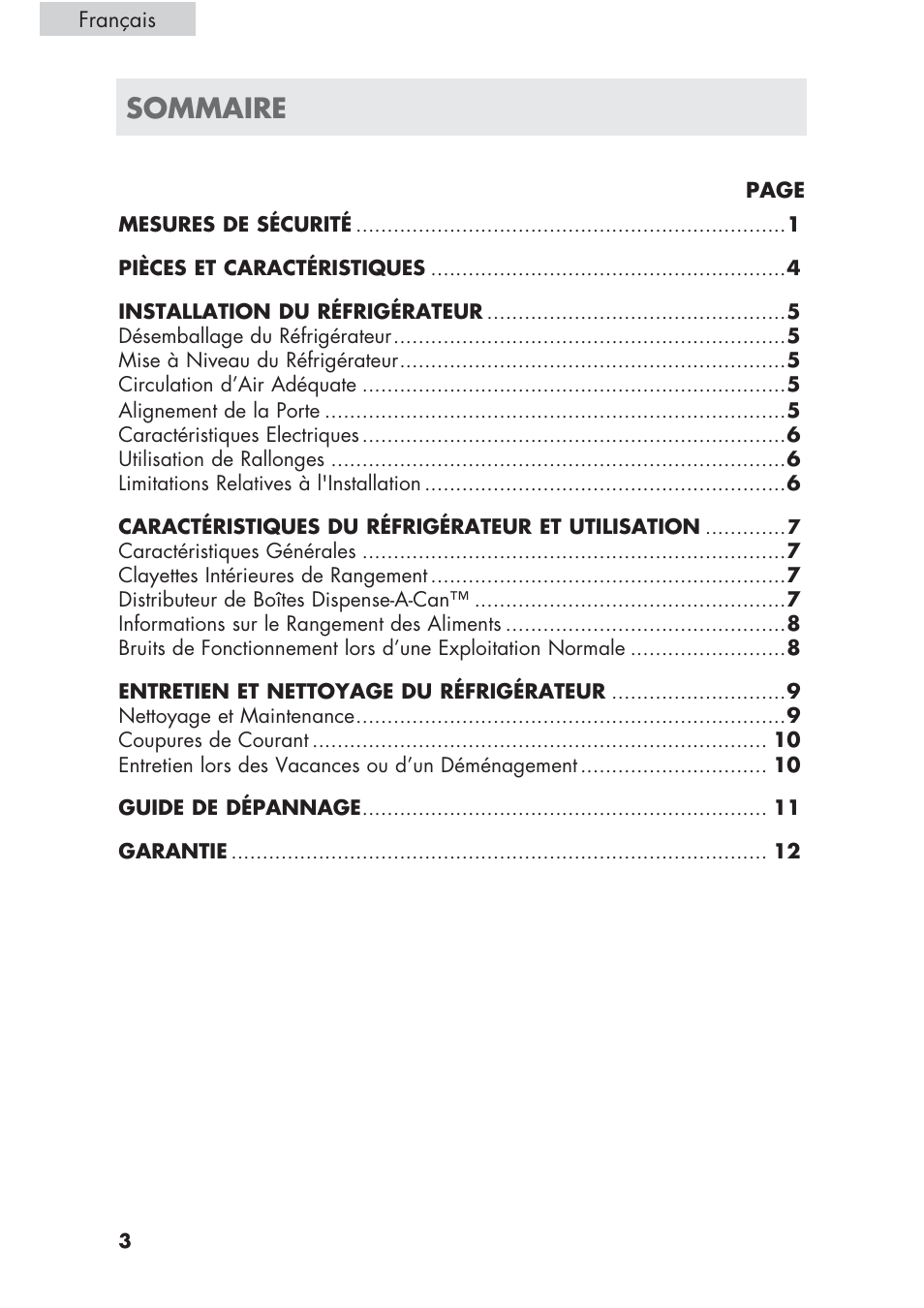 Sommaire | haier ECR1 7 User Manual | Page 16 / 38