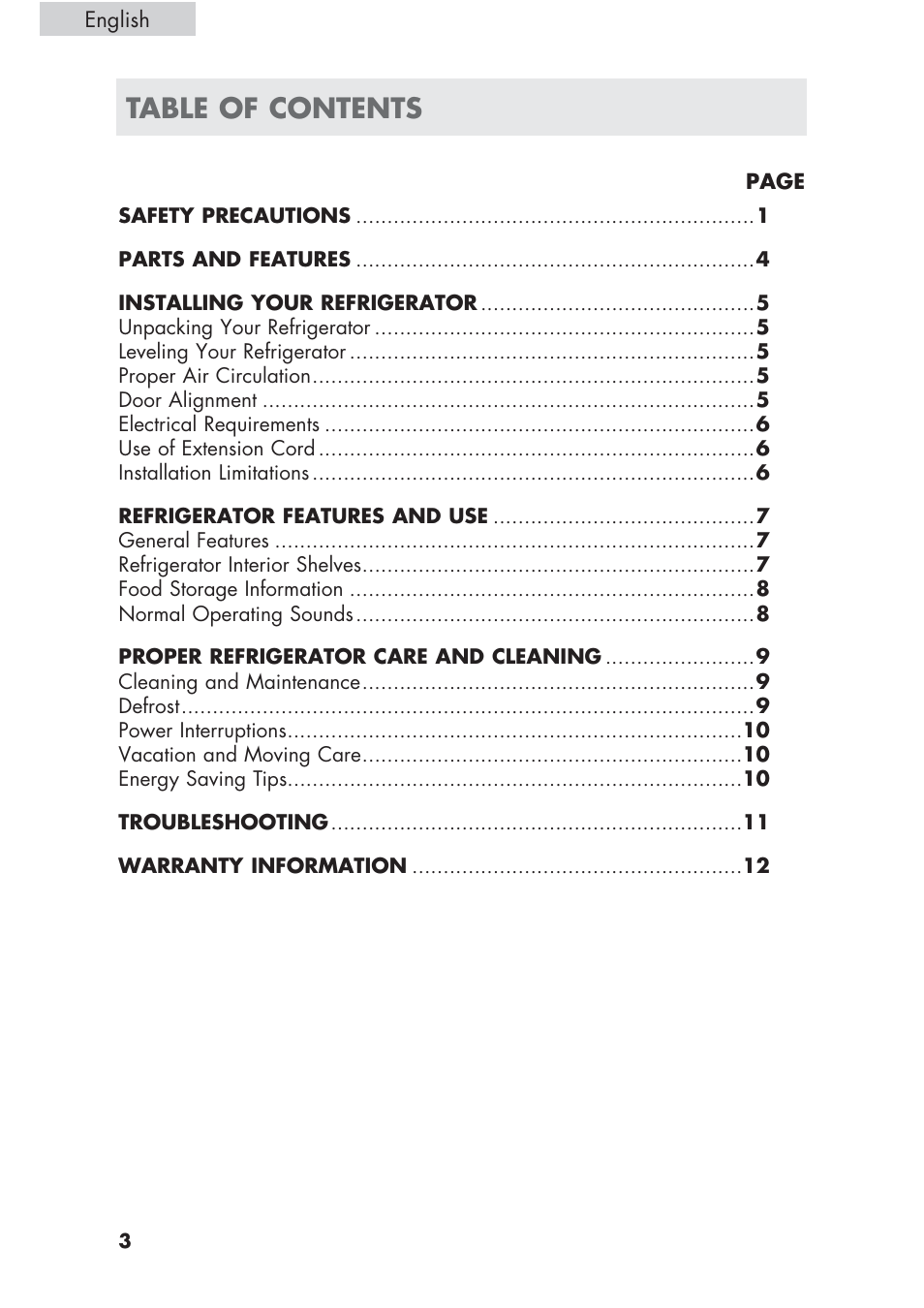 haier ECR1 7 User Manual | Page 4 / 38