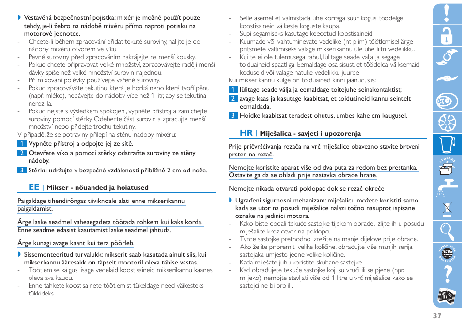 Philips HR 7620 User Manual | Page 37 / 76