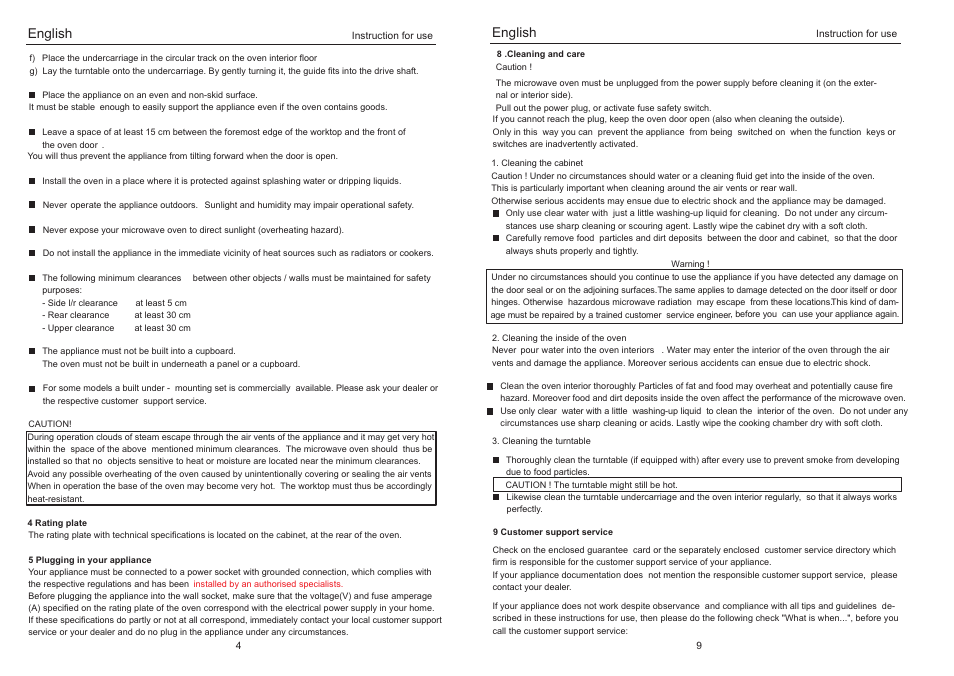 English | haier EB-40100E User Manual | Page 6 / 8
