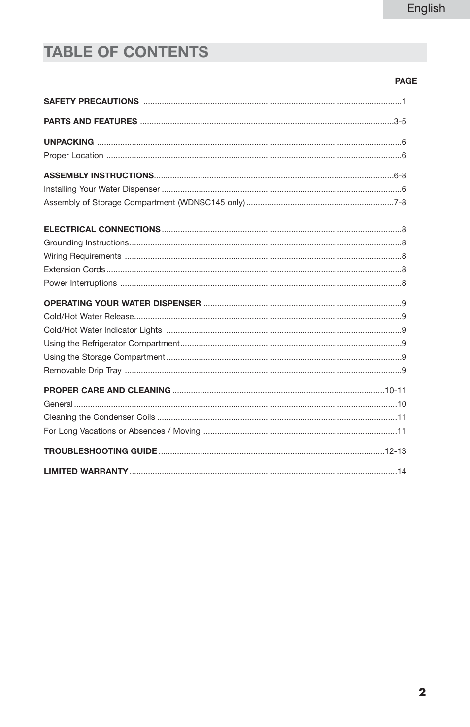 haier WDNS201SS User Manual | Page 3 / 16