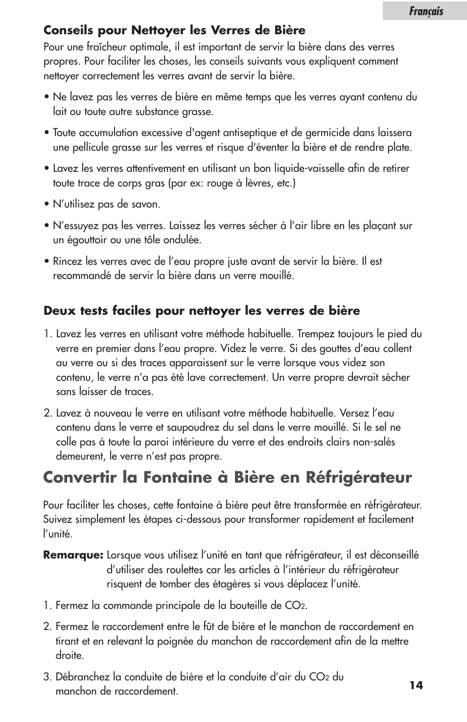 Convertir la fontaine à bière en réfrigérateur | haier HBF05E User Manual | Page 37 / 72